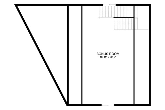 Floor Plan - Upper Floor for Traditional House Plan #1060-163, 0 bath