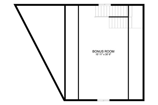 Traditional Floor Plan - Upper Floor Plan #1060-163