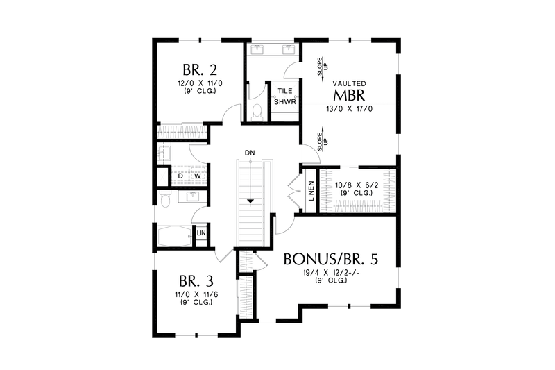 Home Plan - Floor Plan - Upper Floor for Country House Plan #48-1110 - 5 bed, 3 bath