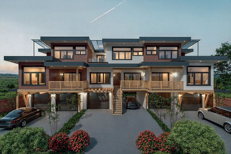 Contemporary Style House Plan - 9 Beds 6 Baths 4282 Sq/Ft Plan #1101-43