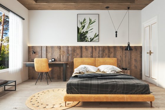 Interior - Bedroom for Craftsman House Plan #54-563 - 3 bed, 2.5 bath