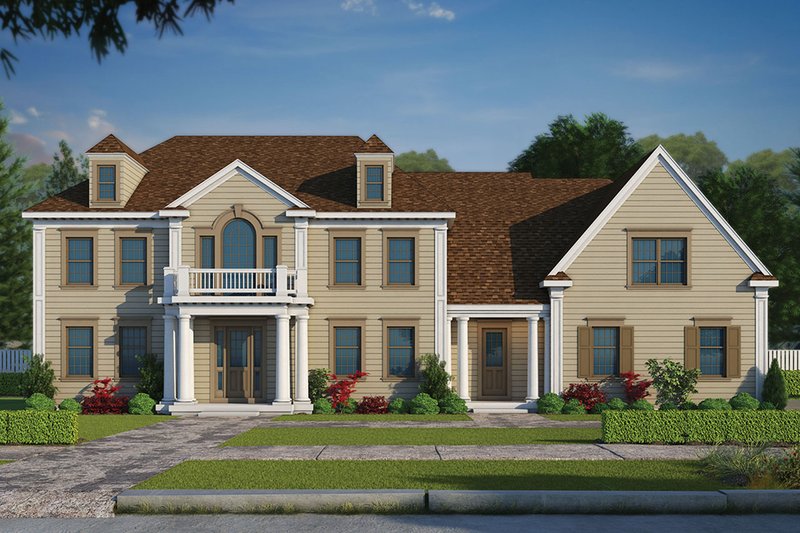 Architectural House Design - Colonial Exterior - Front Elevation Plan #20-2277
