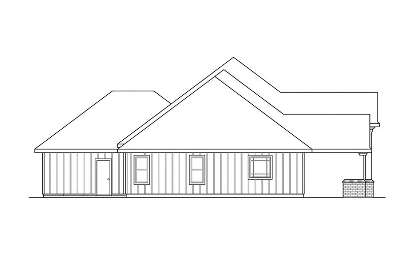 House Plan Design - Exterior - Other Elevation for Mediterranean House Plan #124-277 - 4 bed, 3 bath