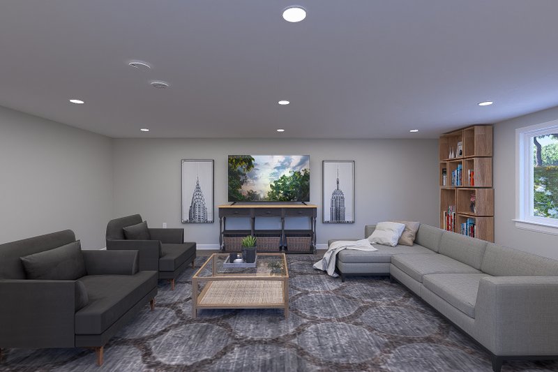 House Design - Interior - Family Room 2 for Traditional House Plan #1060-297 - 1 bed, 1.5 bath