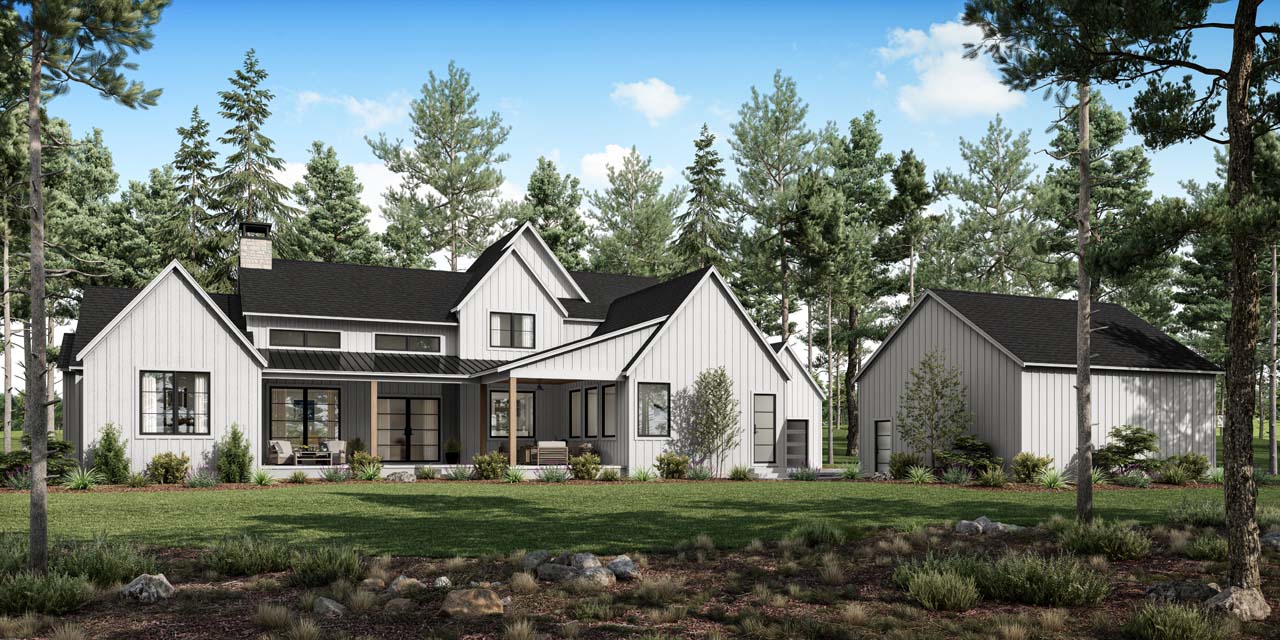 Farmhouse Style House Plan - 4 Beds 3 Baths 3524 Sq/Ft Plan #1070-230 ...