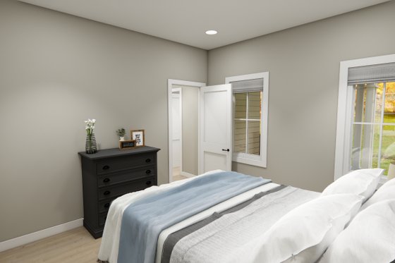 Interior - Bedroom 5 for Bungalow House Plan #51-1413 - 4 bed, 3.5 bath