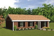 Traditional Style House Plan - 3 Beds 1 Baths 1000 Sq/Ft Plan #57-221 