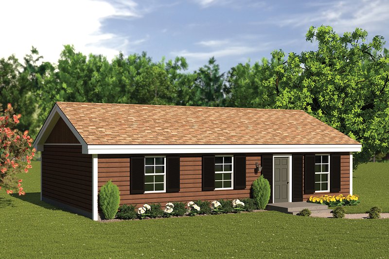 Home Plan - Traditional Exterior - Front Elevation Plan #57-221