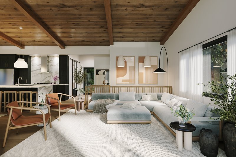 Dream House Plan - Interior - Family Room for Contemporary House Plan #23-2909 - 3 bed, 2.5 bath