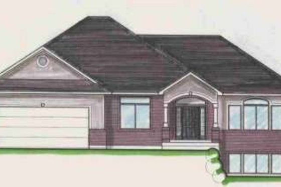 Exterior - Front Elevation for Traditional House Plan #308-113 - 4 bed, 3 bath