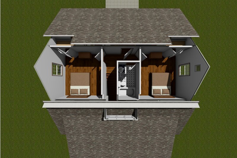 Home Plan - Floor Plan - Upper Floor for Cottage House Plan #513-6 - 3 bed, 2.5 bath