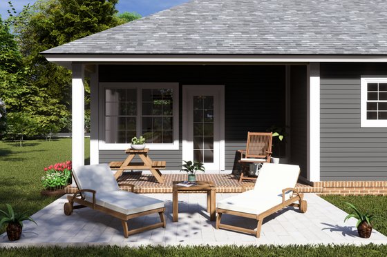 Exterior - Other Elevation 3 for Traditional House Plan #513-15 - 3 bed, 2 bath