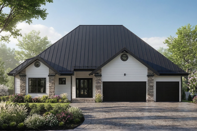 Dream House Plan - Country Exterior - Front Elevation Plan #515-69