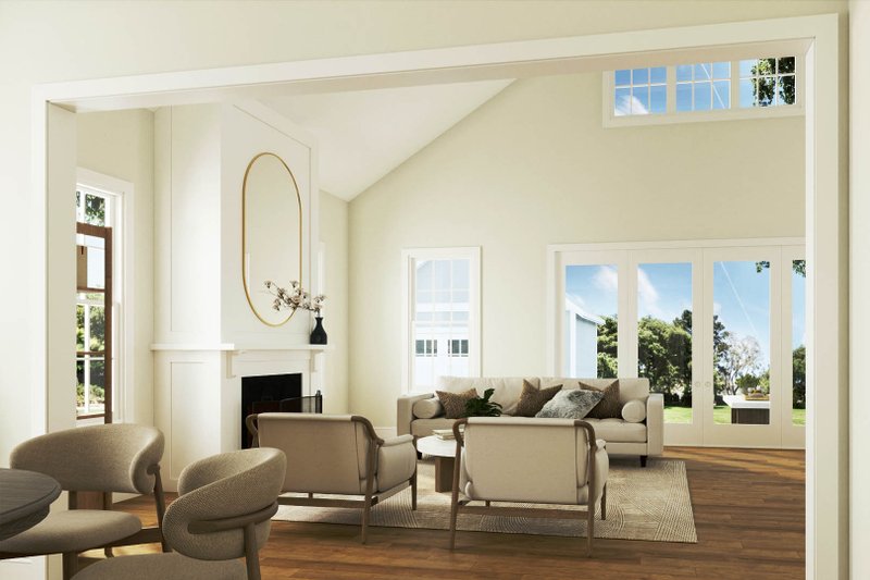 House Plan Design - Interior - Family Room for Tudor House Plan #461-104 - 5 bed, 2.5 bath