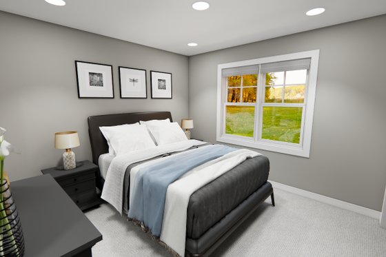 Interior - Bedroom 2 for Craftsman House Plan #51-1373 - 4 bed, 3.5 bath