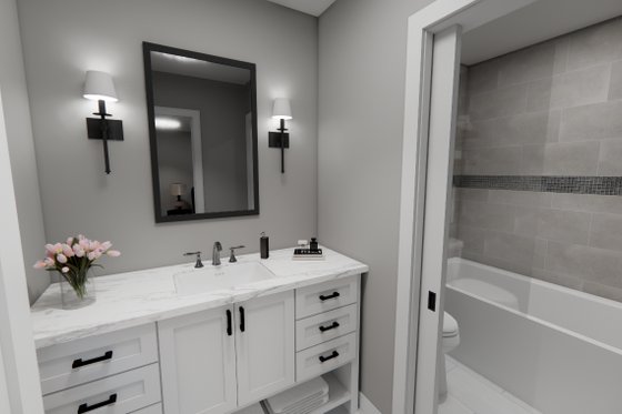 Interior - Master Bathroom for Farmhouse House Plan #51-1513 - 4 bed, 3 bath