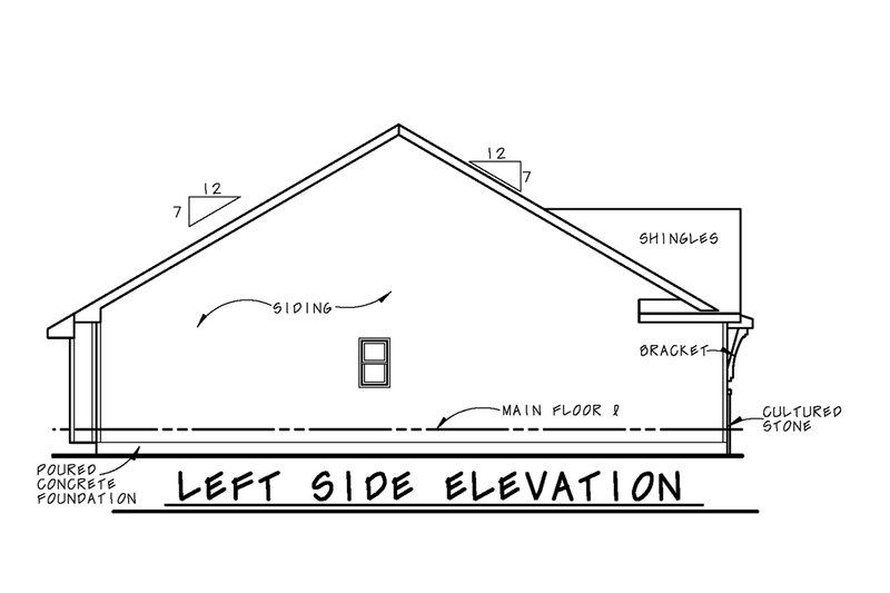 House Blueprint - Exterior - Other Elevation for Farmhouse House Plan #20-2462 - 3 bed, 2.5 bath