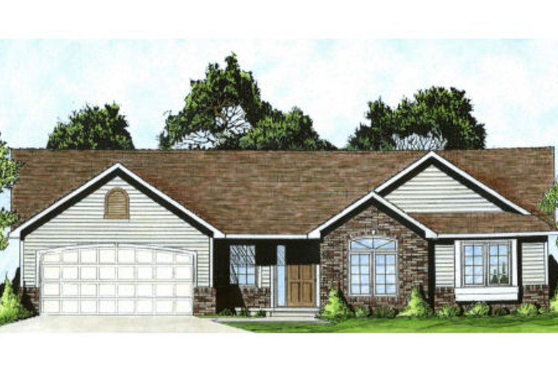 House Blueprint - Traditional Exterior - Front Elevation Plan #58-172