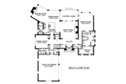 European Style House Plan - 4 Beds 5 Baths 5216 Sq/Ft Plan #413-864 