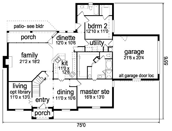 Dream House Plan - Traditional Floor Plan - Main Floor Plan #84-389