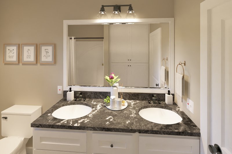 Home Plan - Interior - Bathroom for Farmhouse House Plan #44-258 - 3 bed, 2 bath