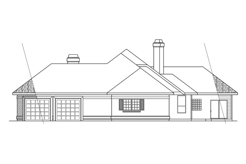 Home Plan - Exterior - Other Elevation 1 for Traditional House Plan #124-258 - 3 bed, 3.5 bath
