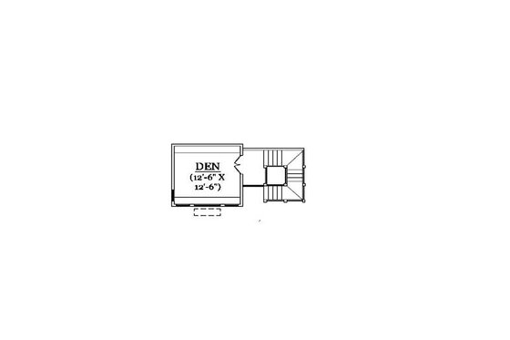 Floor Plan - Upper Floor for Craftsman House Plan #5-371 - 5 bed, 3 bath