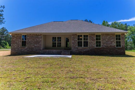 Exterior - Rear Elevation for Country House Plan #430-178 - 4 bed, 2 bath