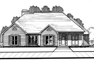 Traditional Exterior - Front Elevation Plan #15-206