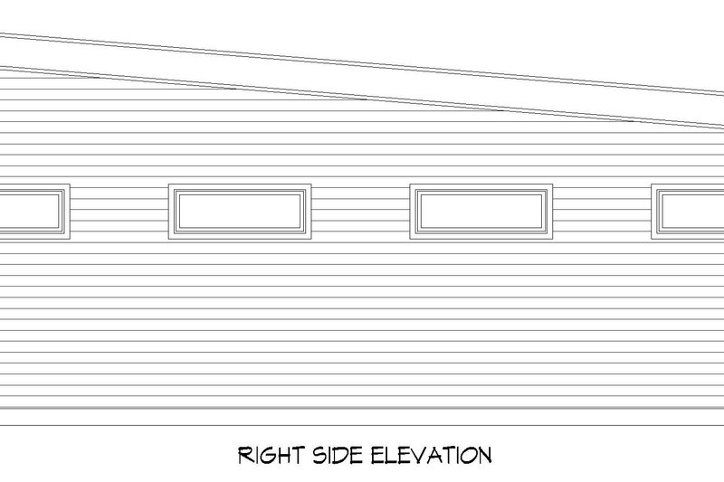 House Blueprint - Exterior - Other Elevation 1 for Contemporary House Plan #932-652, 0 bath