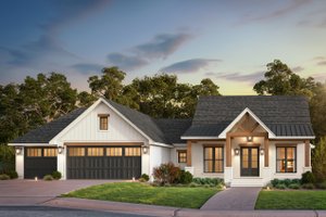 Craftsman Exterior - Front Elevation Plan #430-391