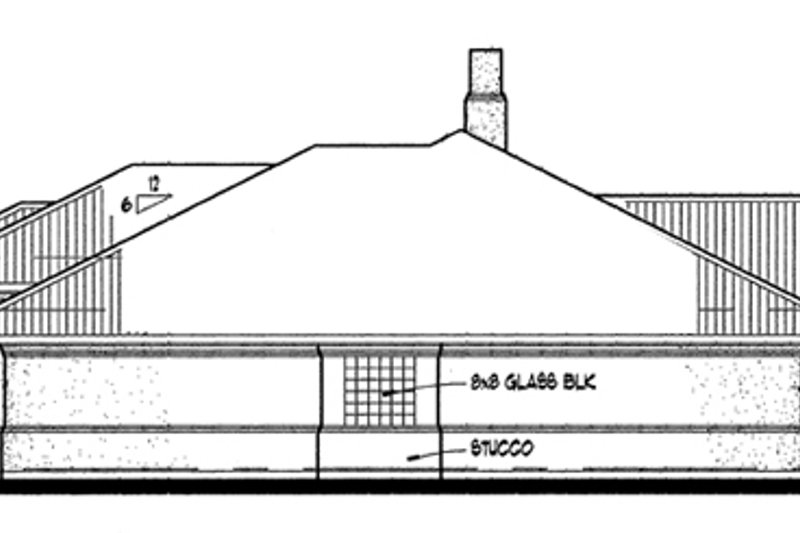Home Plan - Exterior - Other Elevation 1 for Prairie House Plan #120-150 - 3 bed, 2 bath