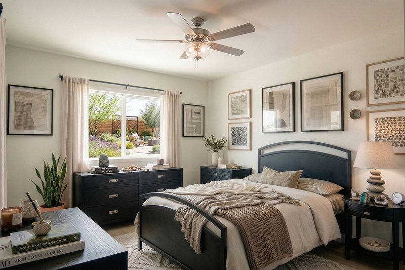 Dream House Plan - Interior - Bedroom for Modern House Plan #1099-17 - 1 bed, 1 bath