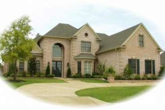 Exterior - Front Elevation for European House Plan #81-1328 - 4 bed, 4 bath