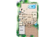 Mediterranean Style House Plan - 4 Beds 3 Baths 2855 Sq/Ft Plan #27-404 