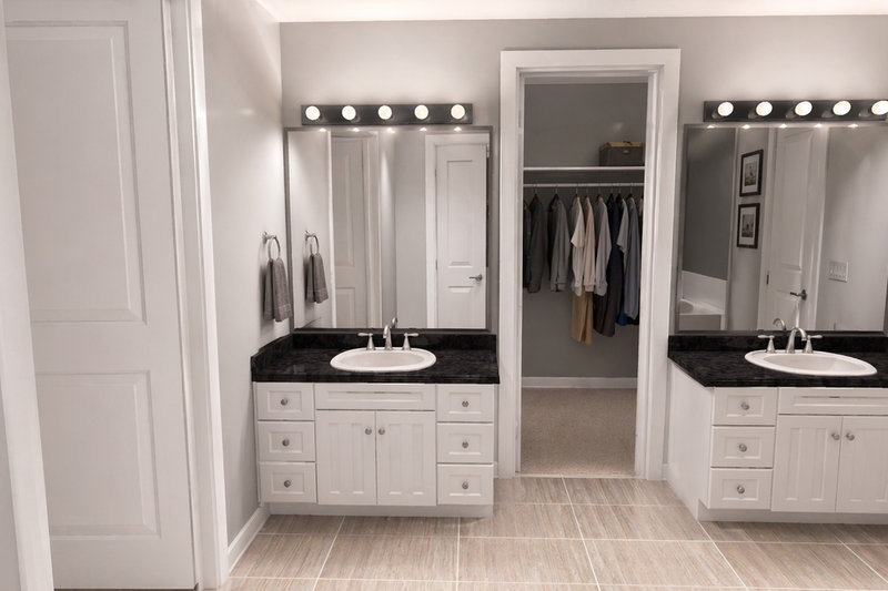 House Blueprint - Interior - Master Bathroom 1 for Farmhouse House Plan #1060-488 - 3 bed, 2 bath