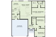 Colonial Style House Plan - 3 Beds 2 Baths 1250 Sq/Ft Plan #17-2900 