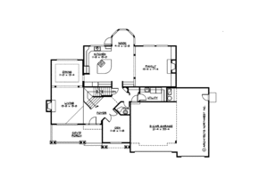 Floor Plan - Main Floor for Country House Plan #132-146 - 4 bed, 3.5 bath