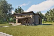 Modern Style House Plan - 2 Beds 1 Baths 882 Sq/Ft Plan #1105-14 Exterior 