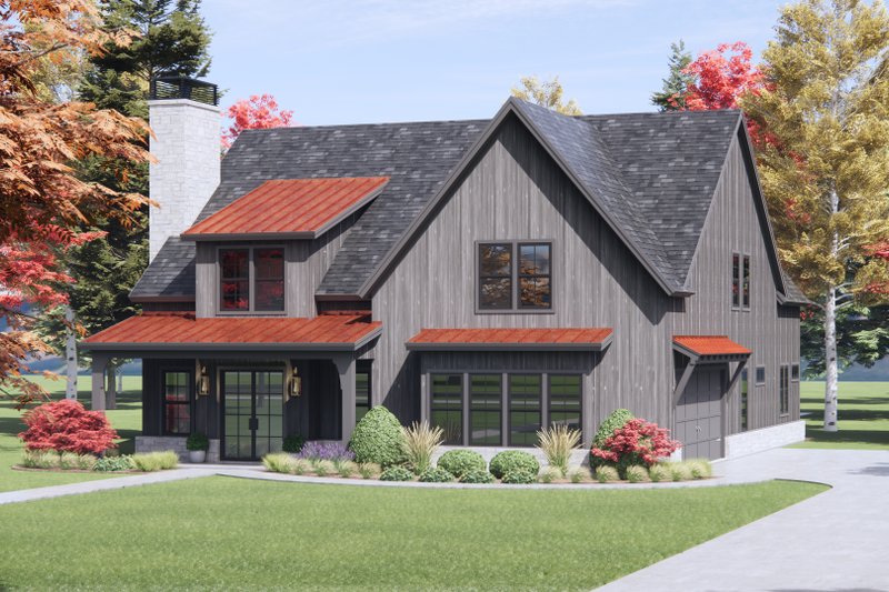 Home Plan - Exterior - Front Elevation 4 for Farmhouse House Plan #1096-120 - 4 bed, 3.5 bath
