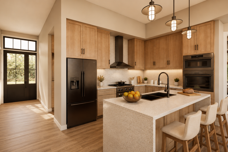 Architectural House Design - Interior - Kitchen 1 for Farmhouse House Plan #48-1226 - 2 bed, 2 bath