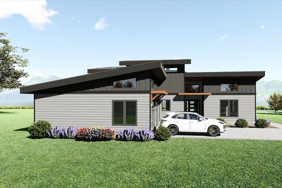Exterior - Other Elevation 3 for Contemporary House Plan #932-1053 - 3 bed, 2 bath