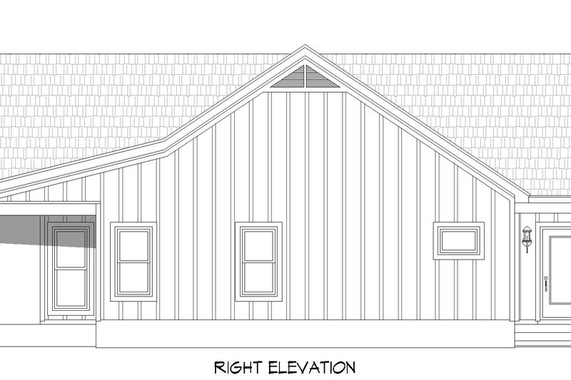 House Blueprint - Exterior - Other Elevation 1 for Contemporary House Plan #932-940 - 2 bed, 2 bath