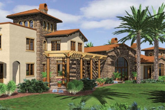 Exterior - Other Elevation for Mediterranean House Plan #48-361 - 5 bed, 5 bath