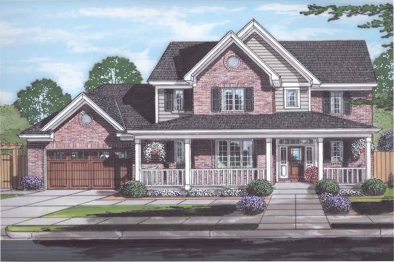 House Plan Design - Traditional Exterior - Front Elevation Plan #46-899