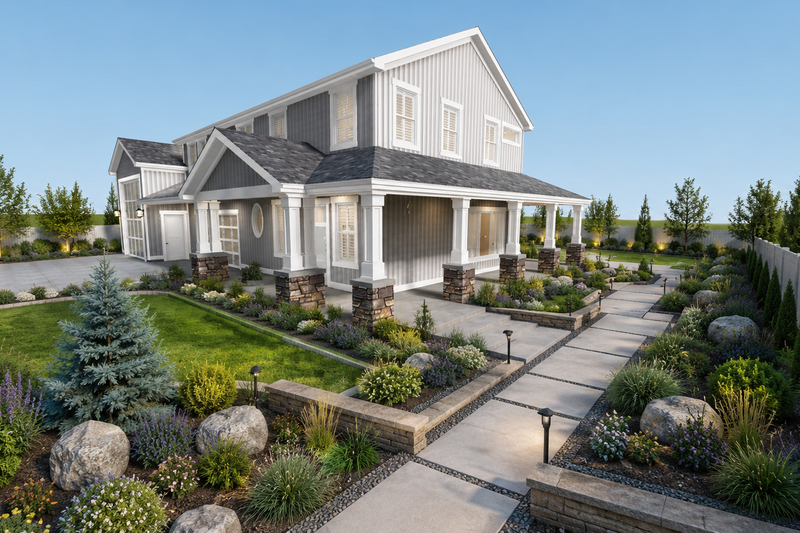 Dream House Plan - Exterior - Front Elevation 5 for Barndominium House Plan #1060-497 - 3 bed, 2.5 bath