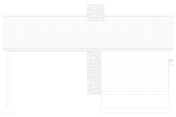 Exterior - Other Elevation 3 for Traditional House Plan #1060-94, 0 bath