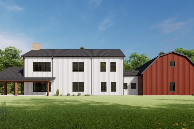 Architectural House Design - Exterior - Other Elevation 5 for Barndominium House Plan #1092-52 - 4 bed, 3 bath