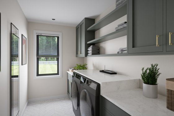 Interior - Laundry for Country House Plan #1089-50 - 3 bed, 2.5 bath