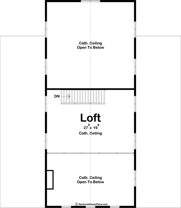 Barndominium Floor Plan - Upper Floor Plan #455-274